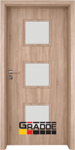 Интериорна врата от серия Gradde, модел Bergedorf, цвят Дъб Вераде