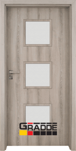 Интериорна врата от серия Gradde, модел Bergedorf, цвят Ясен Вералинга