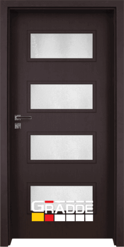 Интериорна врата от серия Gradde, модел Blomendal, цвят Орех Рибейра