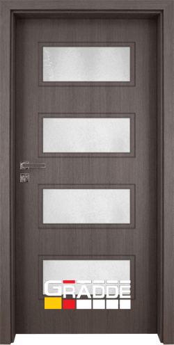 Интериорна врата от серия Gradde, модел Blomendal, цвят Череша Сан Диего