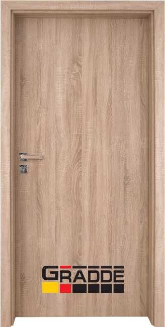Интериорна врата от серия Gradde, модел Simpel, цвят Дъб Вераде