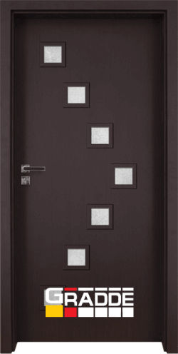 Интериорна врата от серия Gradde, модел Zwinger, цвят Орех Рибейра
