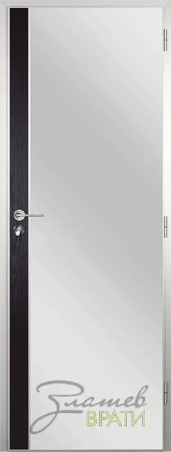 Алуминиева врата серия Гама лента цвят Венге