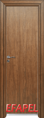 Алуминиева врата за баня в цвят Императорска акация, модел H-02 от серия Ефапел