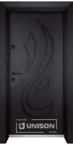 Входна врата Унисон 203p, цвят Венге