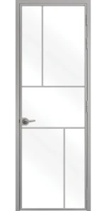 Стъклена Интериорна Врата Lusso L 10 Сив Мат
