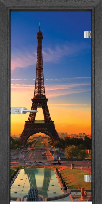 Стъклена врата Gama Print G 13-12, Сив кестен