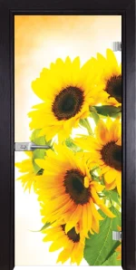 Стъклена врата Gama Print G 13-4, Венге
