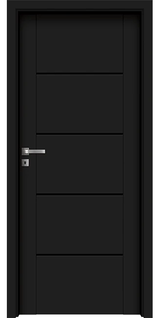 Интериорна врата Invado Aristo модел 5 Black Lacobel Pure Black