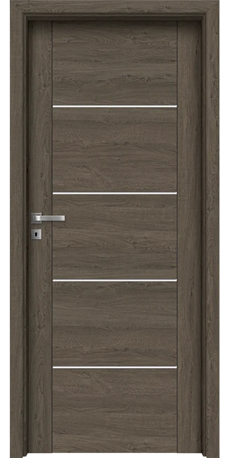 Интериорна врата Invado Aristo модел 5 Satinato Glass Ashy Oak