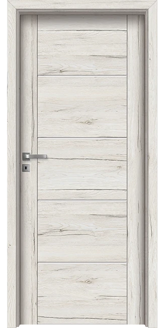 Интериорна врата Invado Aristo модел 5 Satinato Glass Snowy Oak