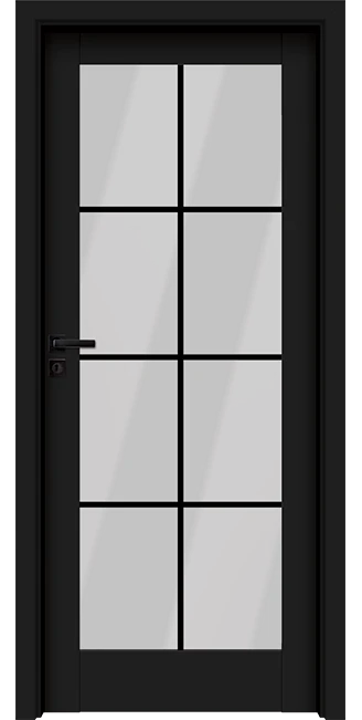 Интериорна врата Vista модел 2, Pure Black
